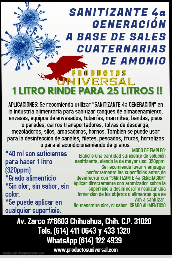 SANITIZANTE DE 4a GENERACIÓN - Imagen 2