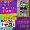 CUBRE BOCA TELA LAVABLE NIÑ@ - Imagen 3
