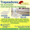 TRAPEADOR ALGODÓN CON BASTÓN DE MADERA